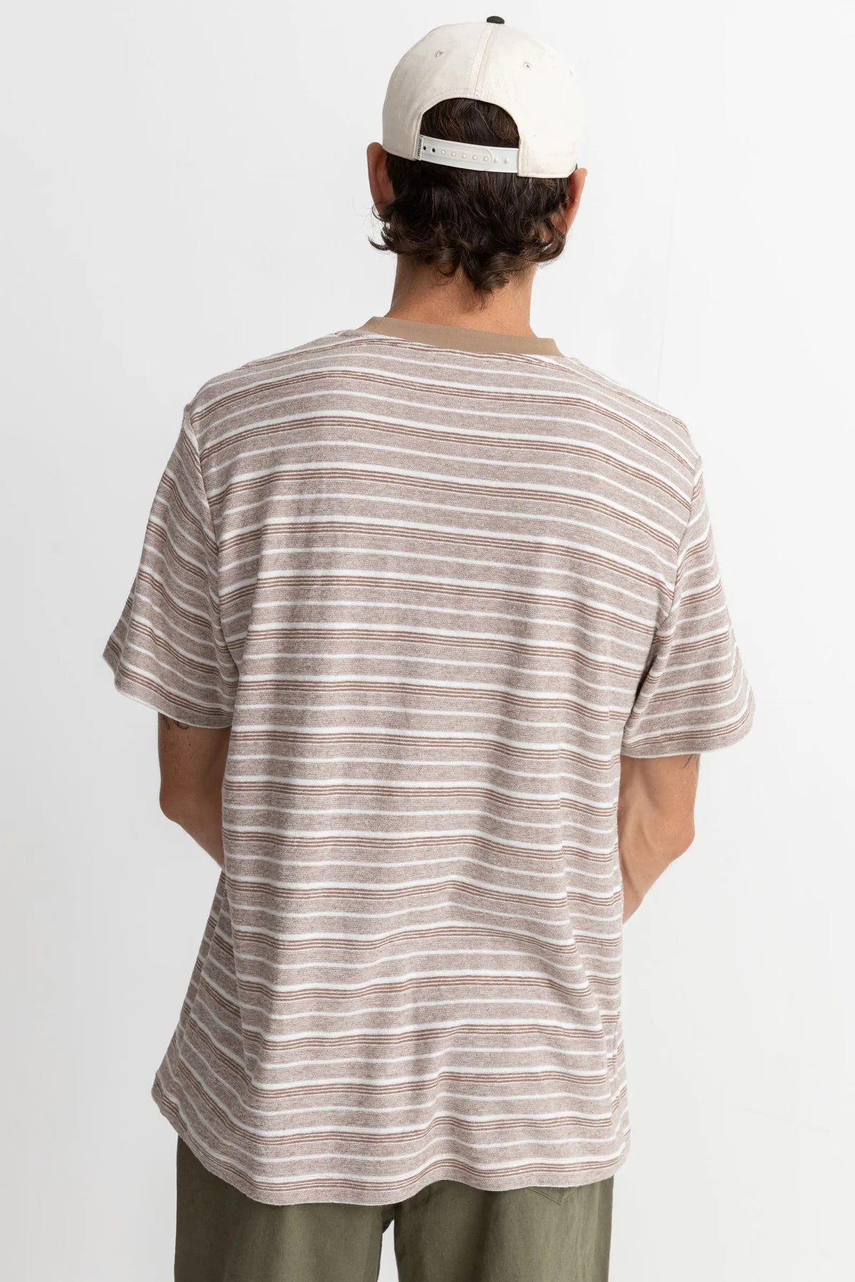 Vintage Stripe Ss T-Shirt Chocolate | Men Collective