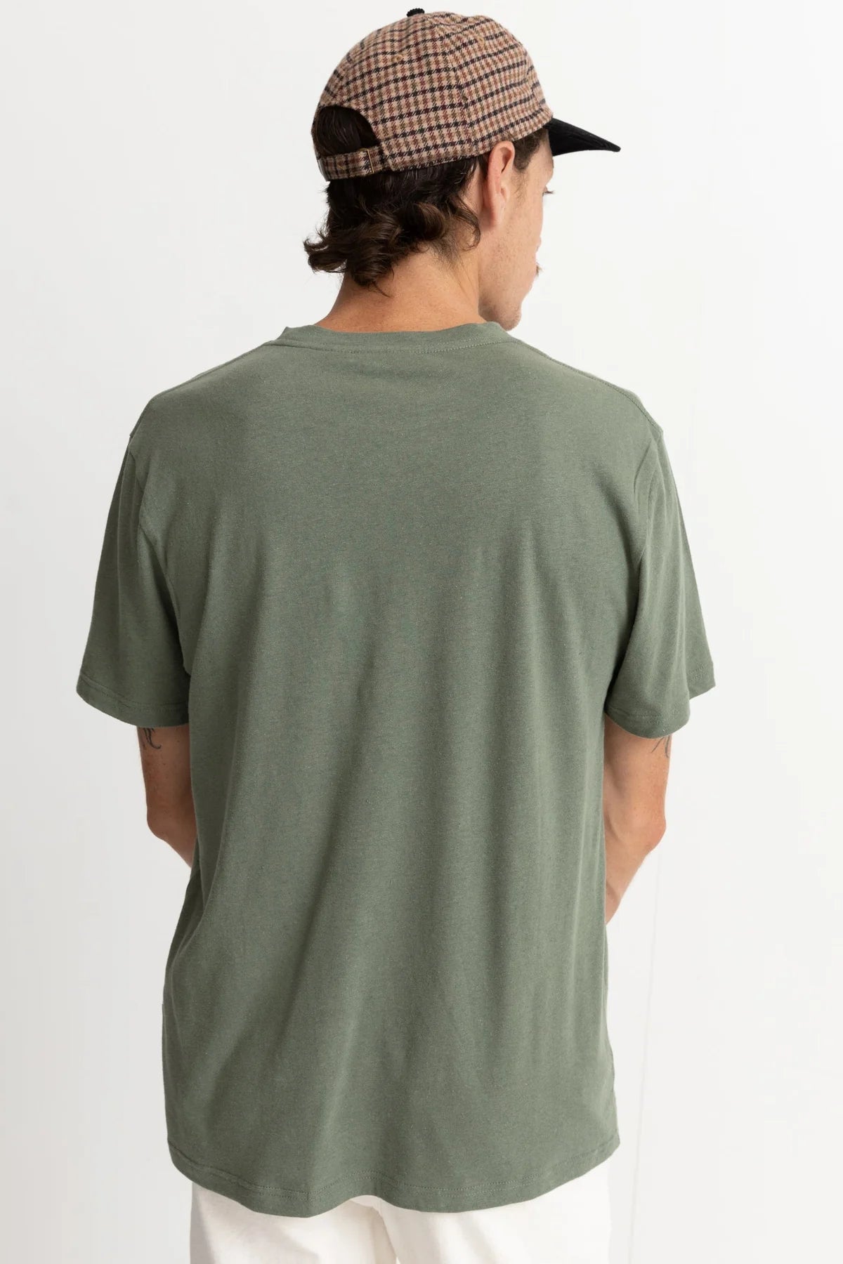 Linen Ss T-Shirt Pine | Men Collective