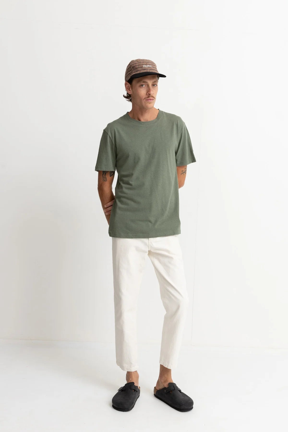 Linen Ss T-Shirt Pine | Men Collective