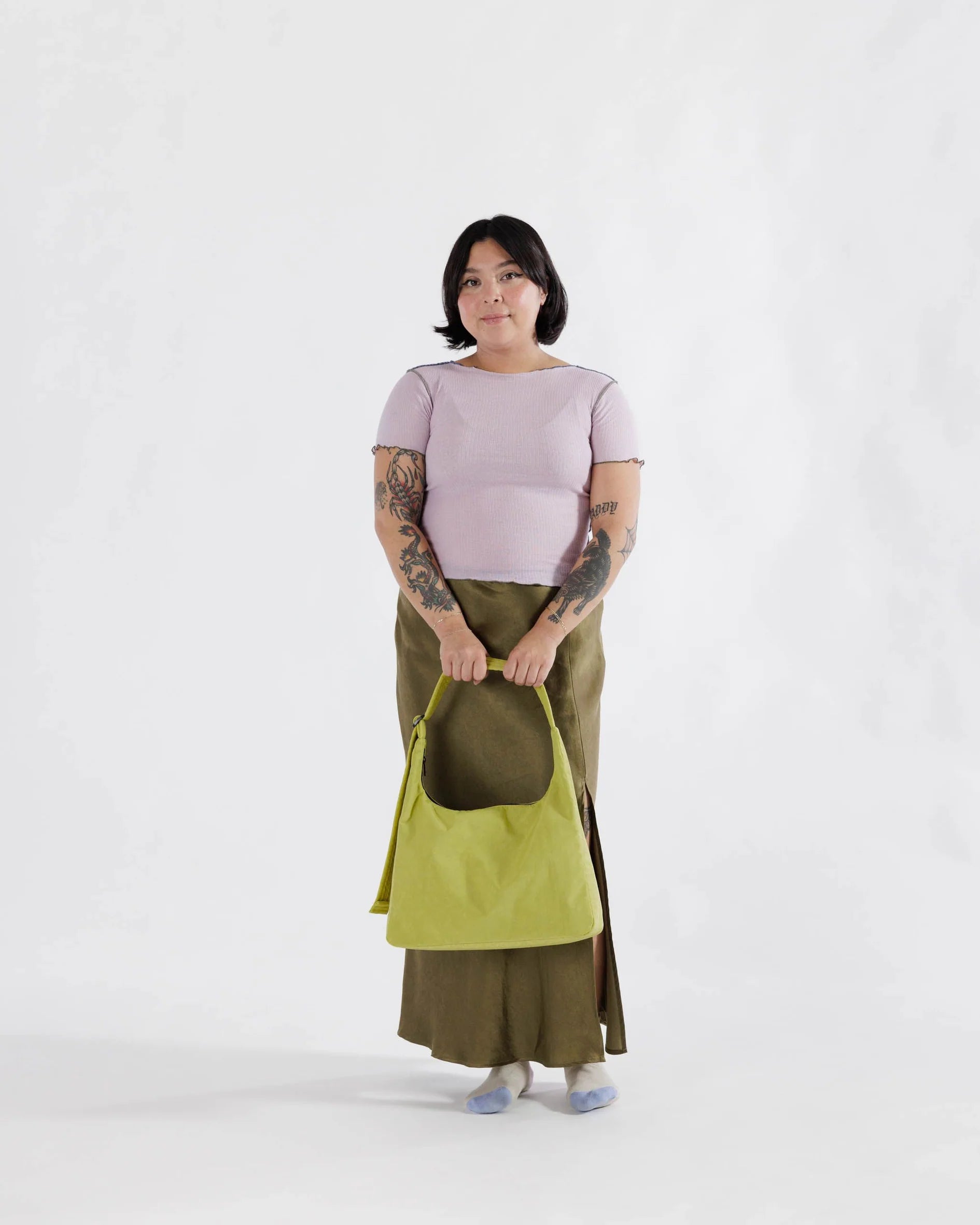 Baggu Nylon Shoulder Bag - Lemongrass | Collective Request 