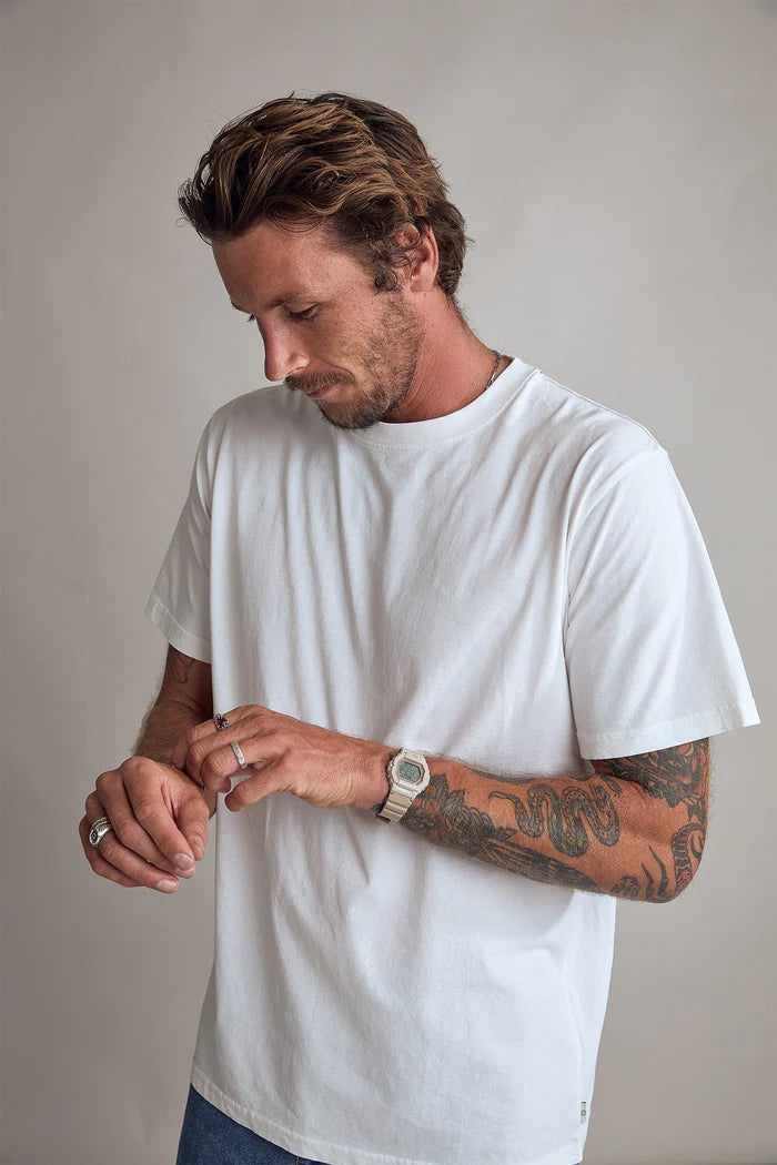 Rhythm Classic Vintage Tee White