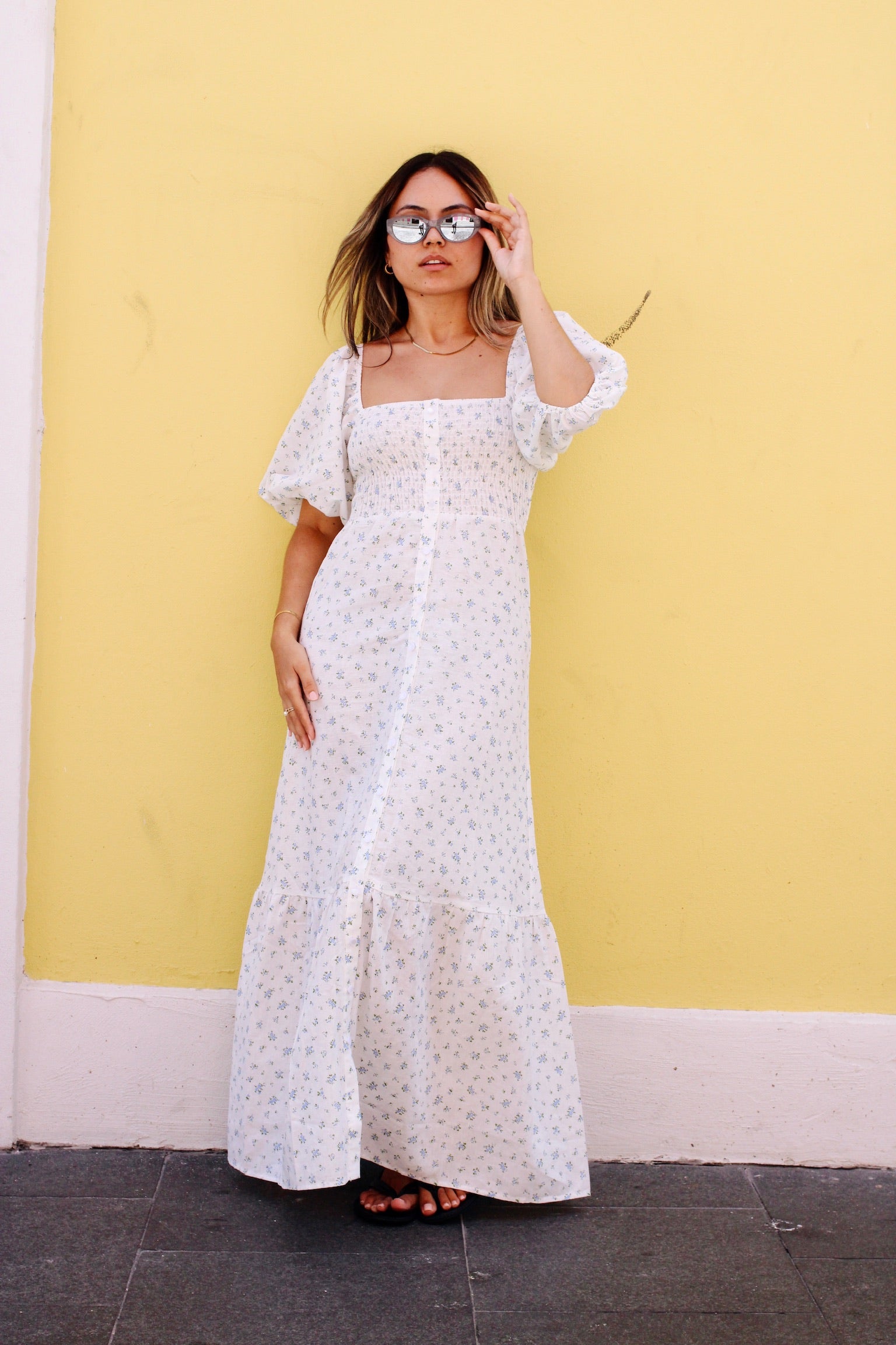 Eyelit Maxi Dress | Collective Request 