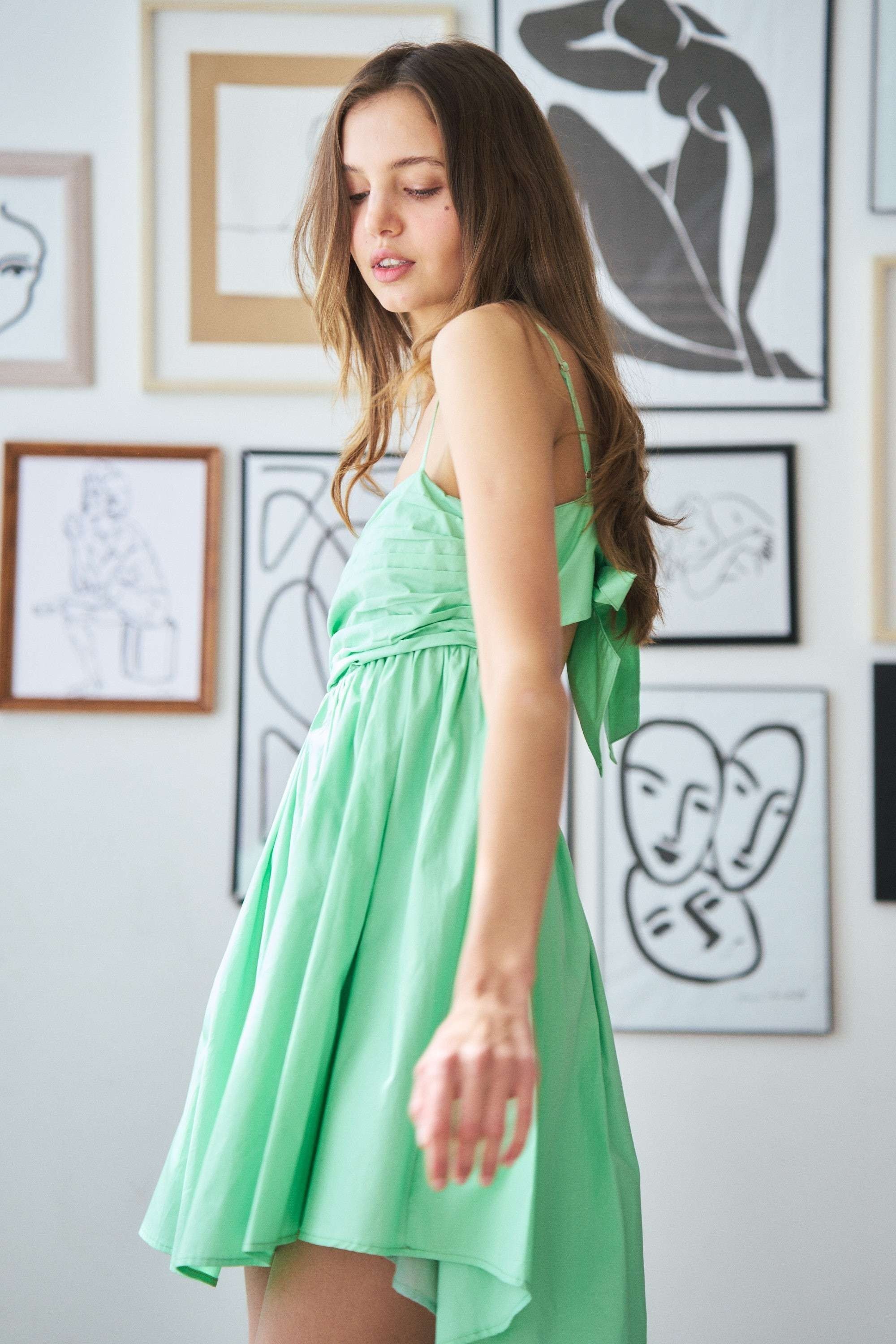 Green Mini Dress | Collective Request 