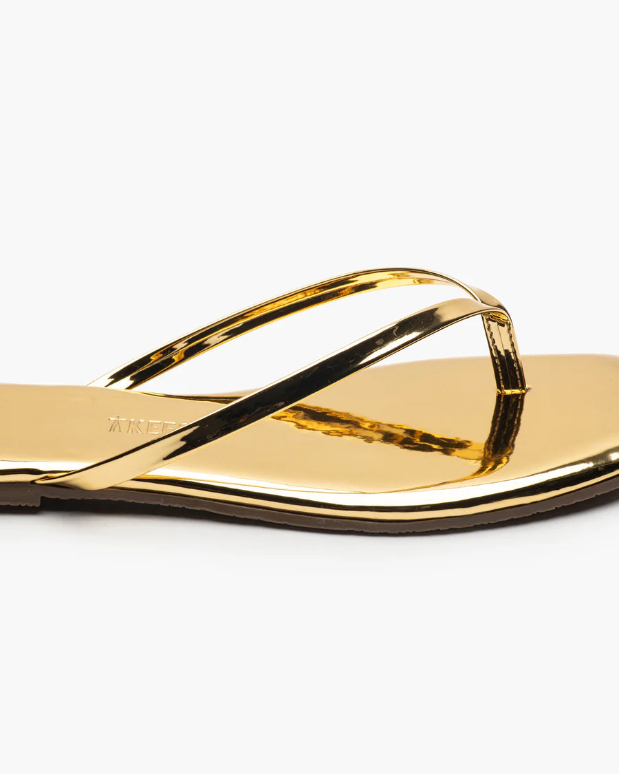 TKEES Square Toe Lily Mirror Gold | Collective Request 
