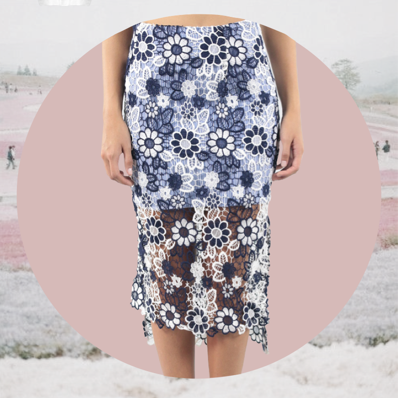Collective Request: J.O.A-layered floral lace skirt 