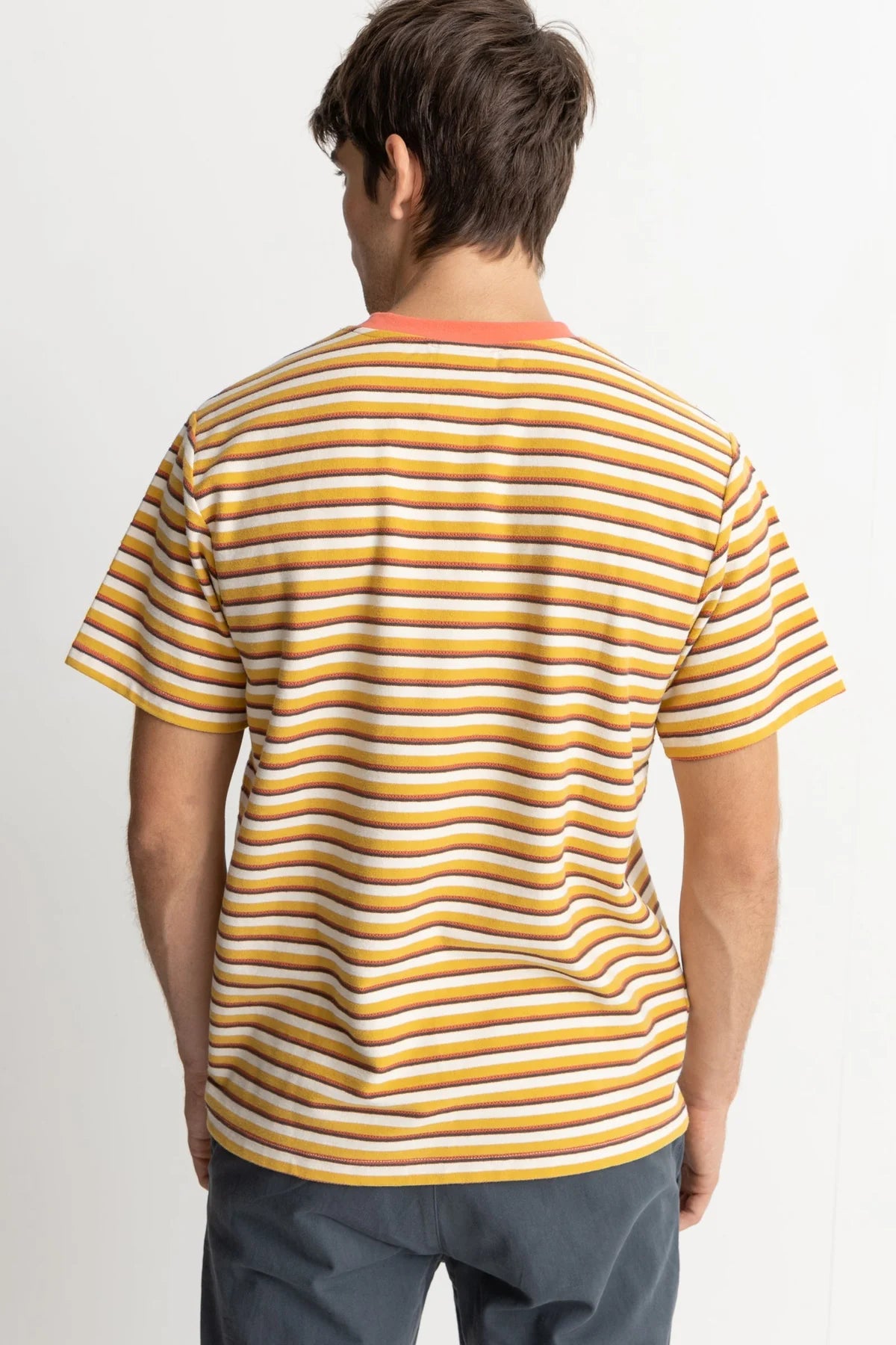 Vintage Stripe Ss T-Shirt Mustard