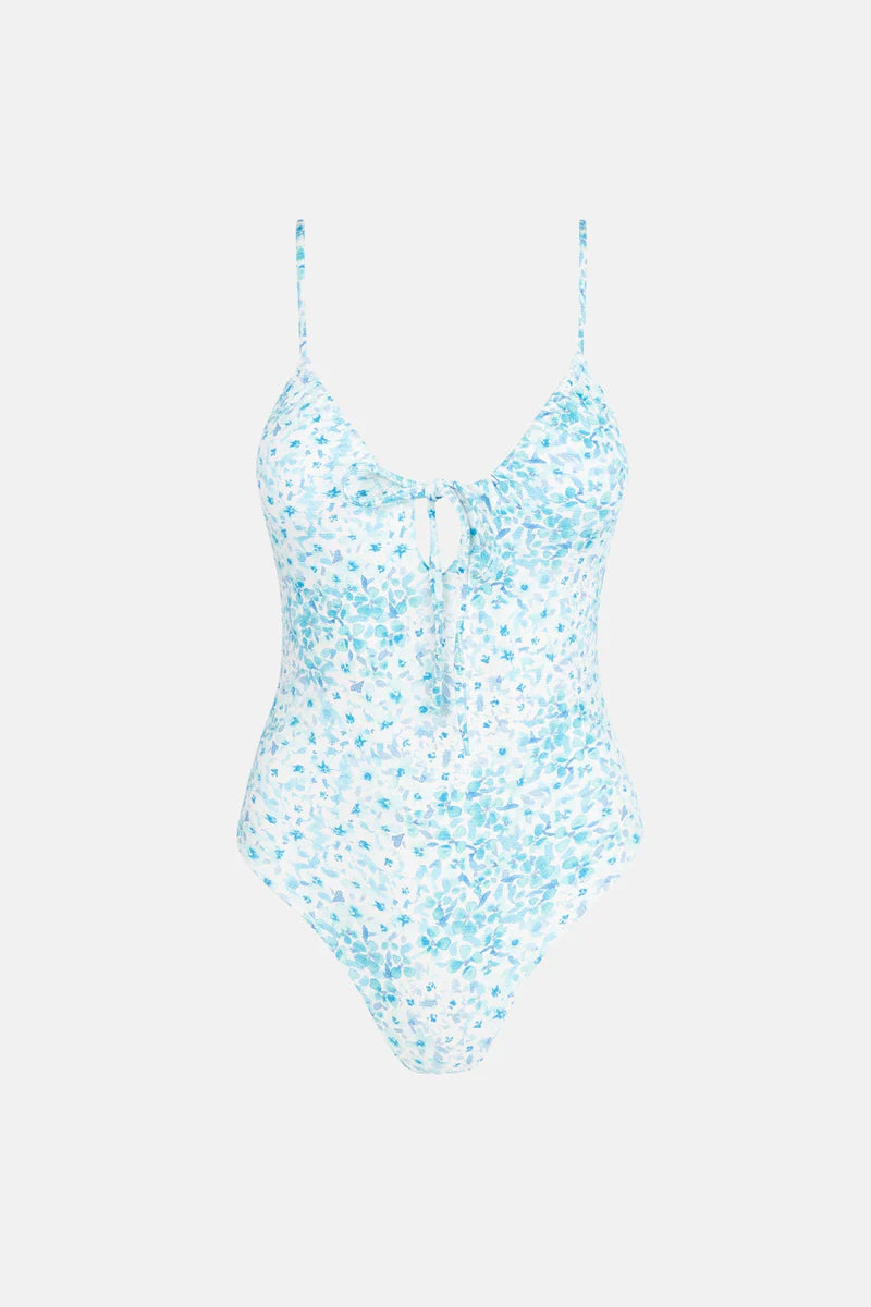 Rhythm Serenity Floral Tie Front One Piece