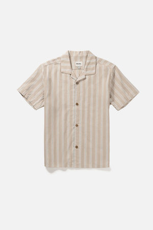 Rhythm Vacation Stripe SS Shirt Sand | Collective Request 
