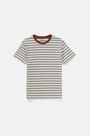 Everyday Stripe Ss T Shirt Natural | Men Collective