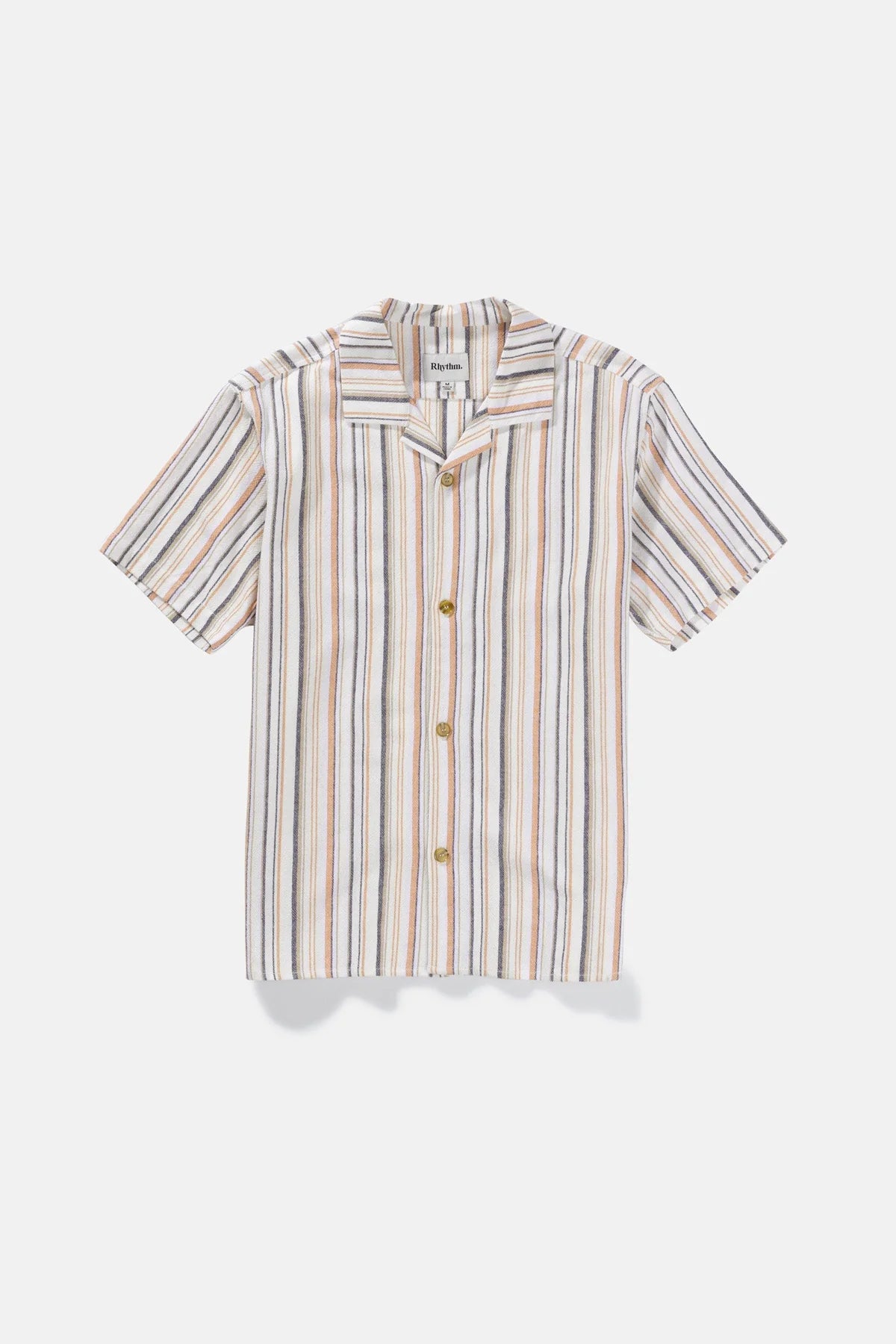 Vacation Stripe Ss Shirt Natural | Men Collective