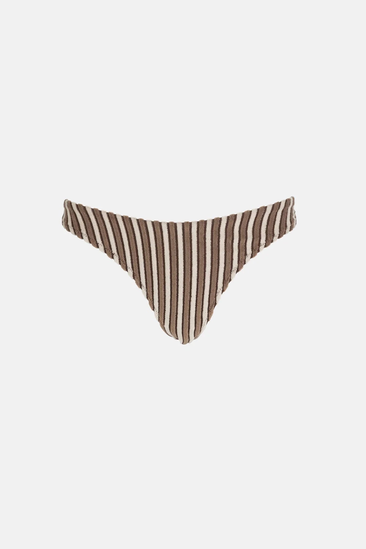 Terry Sands Stripe Hi Cut Pant Cocoa | Collective Request 