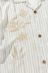 Lily Stripe Cuban Ss Shirt Camel | Men Collective