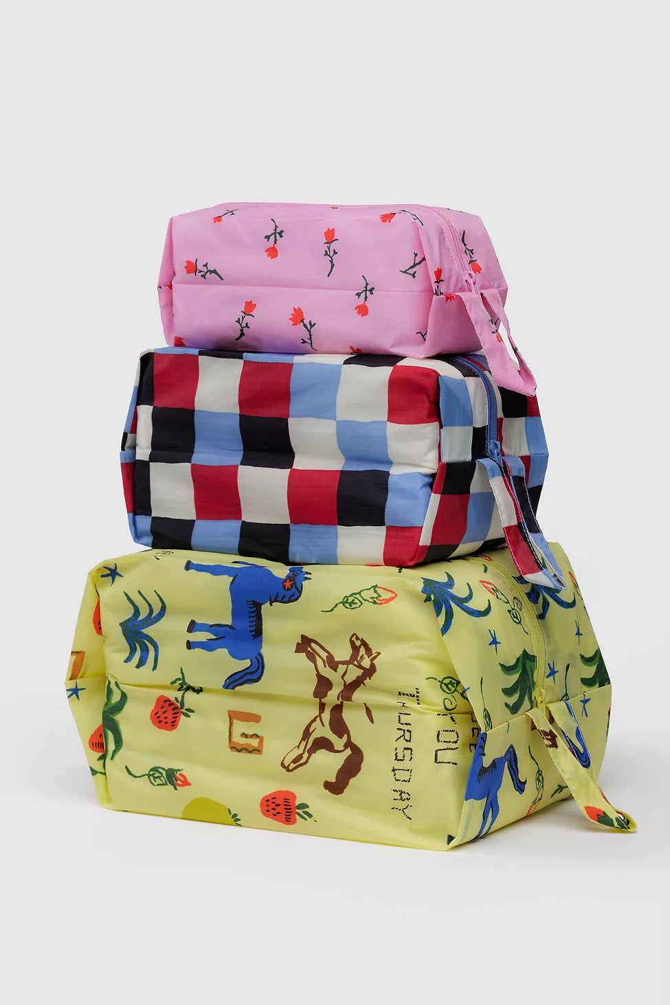 BAGGU Painted Prairie 3D Zip Set