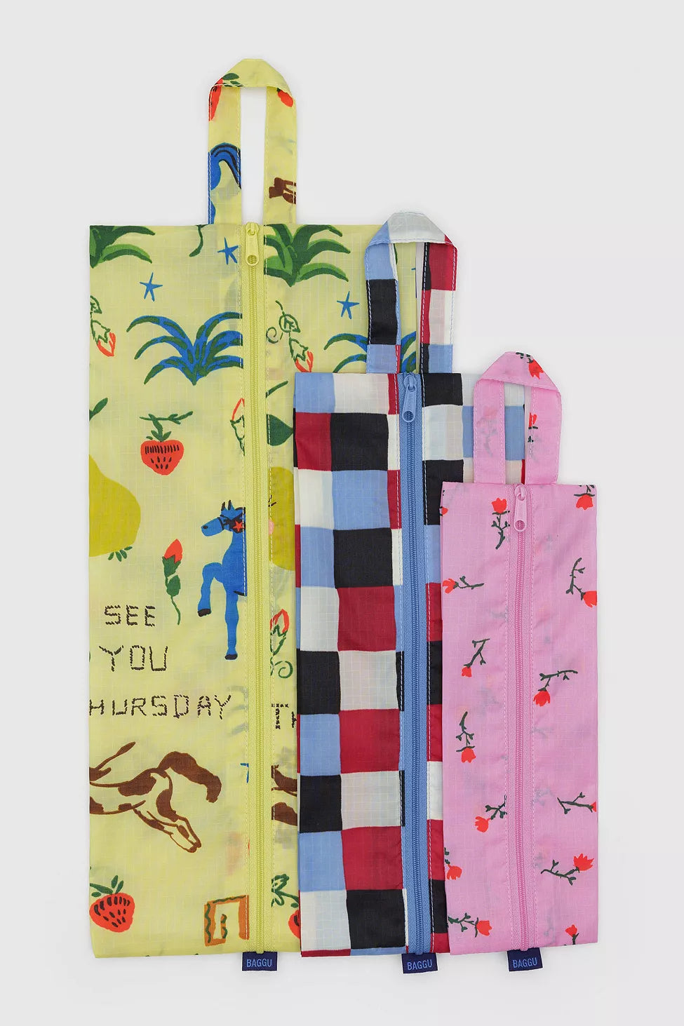 BAGGU Painted Prairie 3D Zip Set