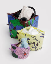 Baggu Flat Pouch Set - Poppy Mix