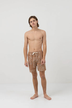 Rhythm Border Beach Short Cedar | Collective Request 