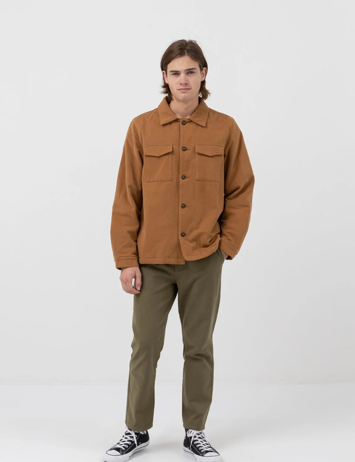 Rhythm Insulated Overshirt Cedar | Collective Request 