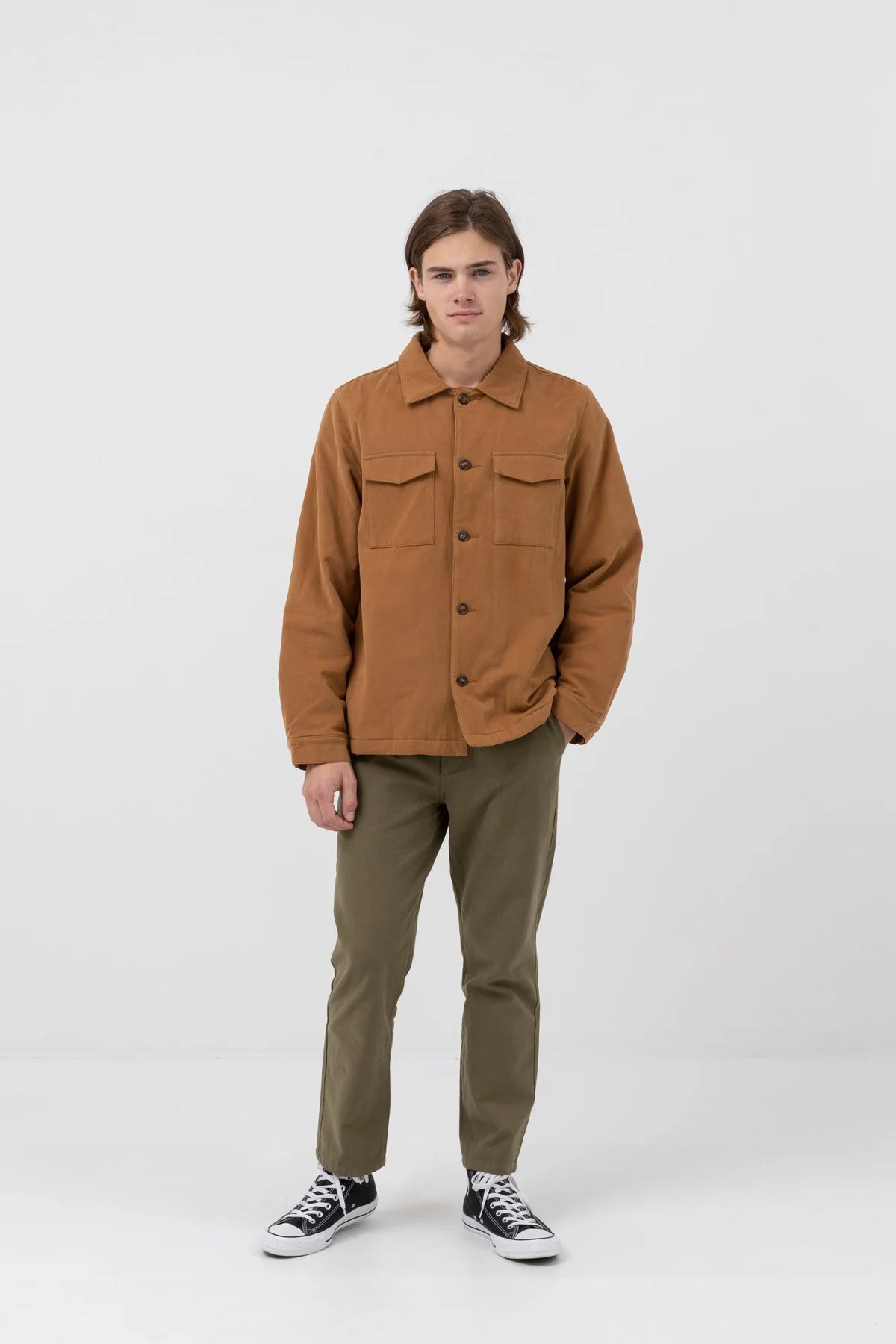Rhythm Insulated Overshirt Cedar | Collective Request 