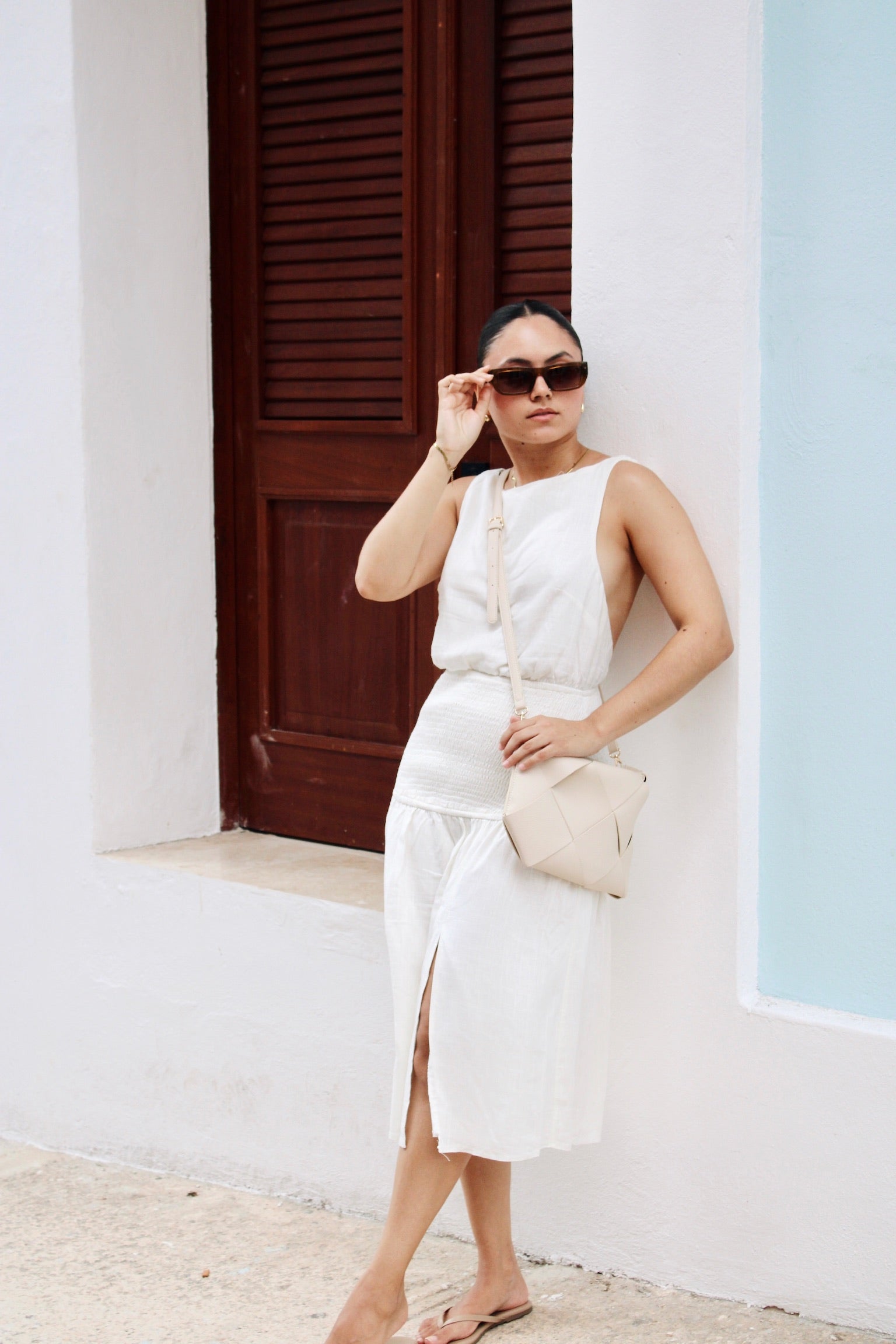 Sleeveless Tank Blouson Dress