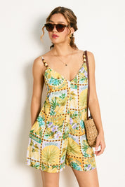 Isla Palma Tie Back Detail Romper