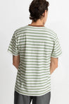 Everyday Stripe Ss T-Shirt Olive | Men Collective