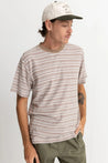 Vintage Stripe Ss T-Shirt Chocolate | Men Collective