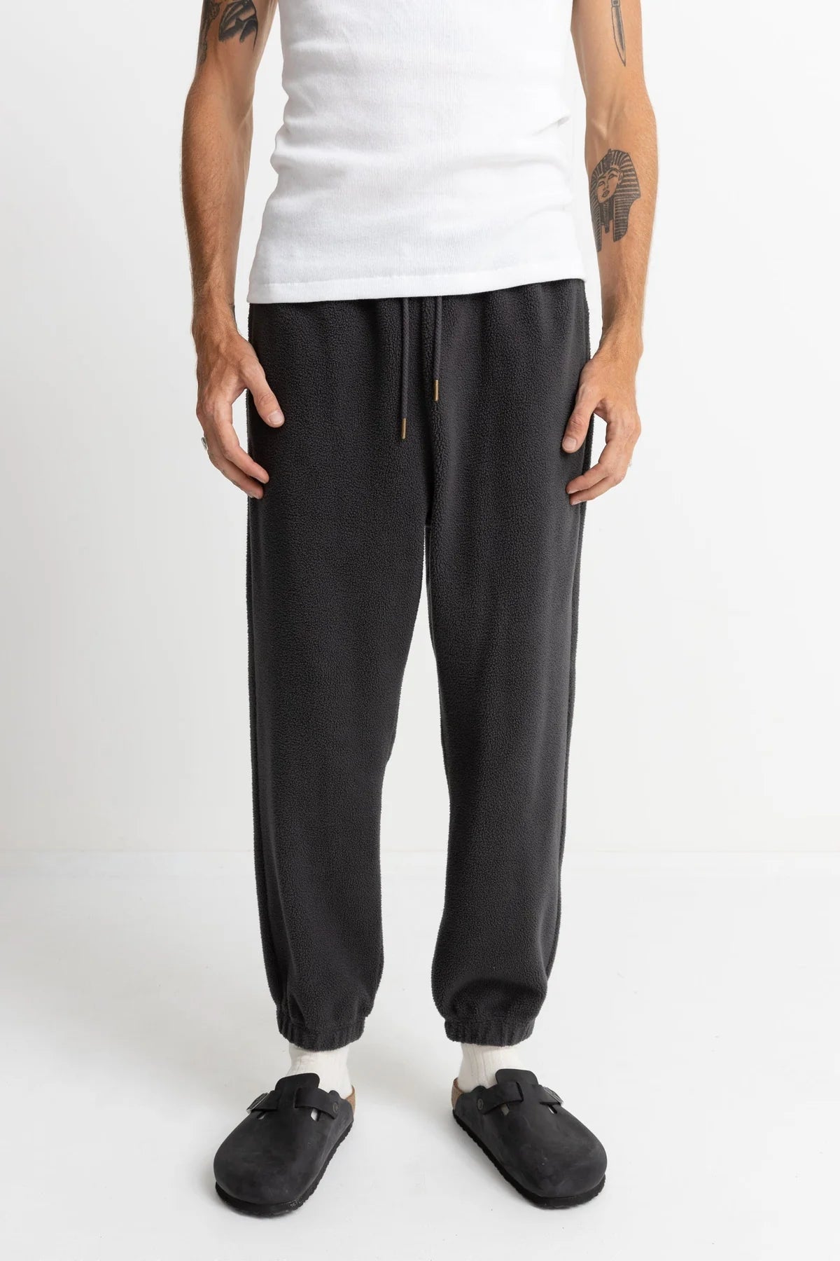 Reverse Fleece Pant Vintage Black | Men Collective