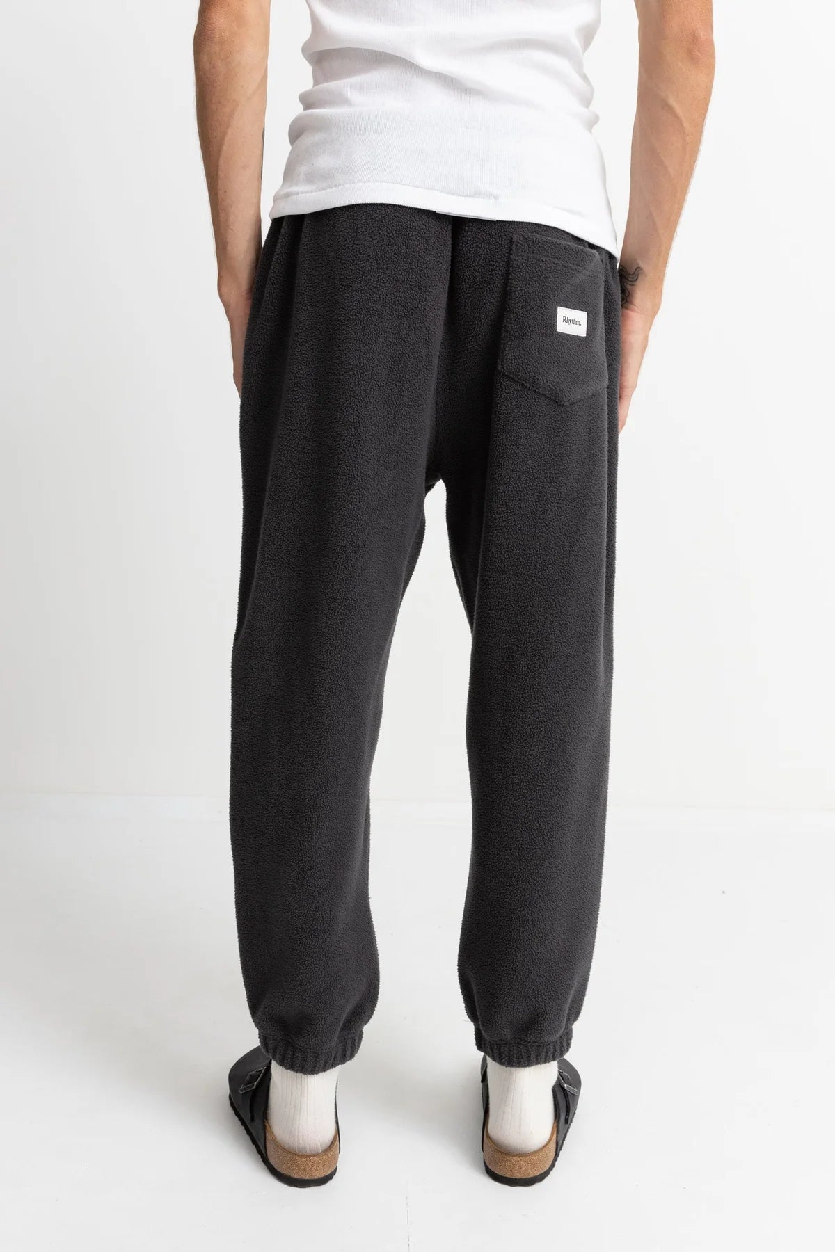 Reverse Fleece Pant Vintage Black | Men Collective