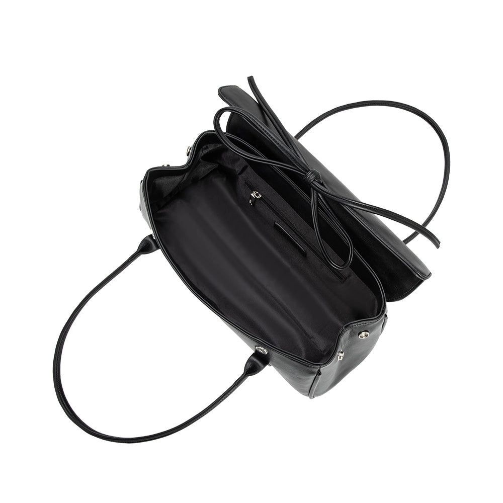 Bowie Black Recycled Vegan Shoulder Bag