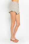 Grey Leopard Drawstring Shorts | Collective Request 