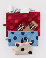 BAGGU Polka Dot Flat Pouch Set