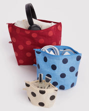 BAGGU Polka Dot Go Pouch Set