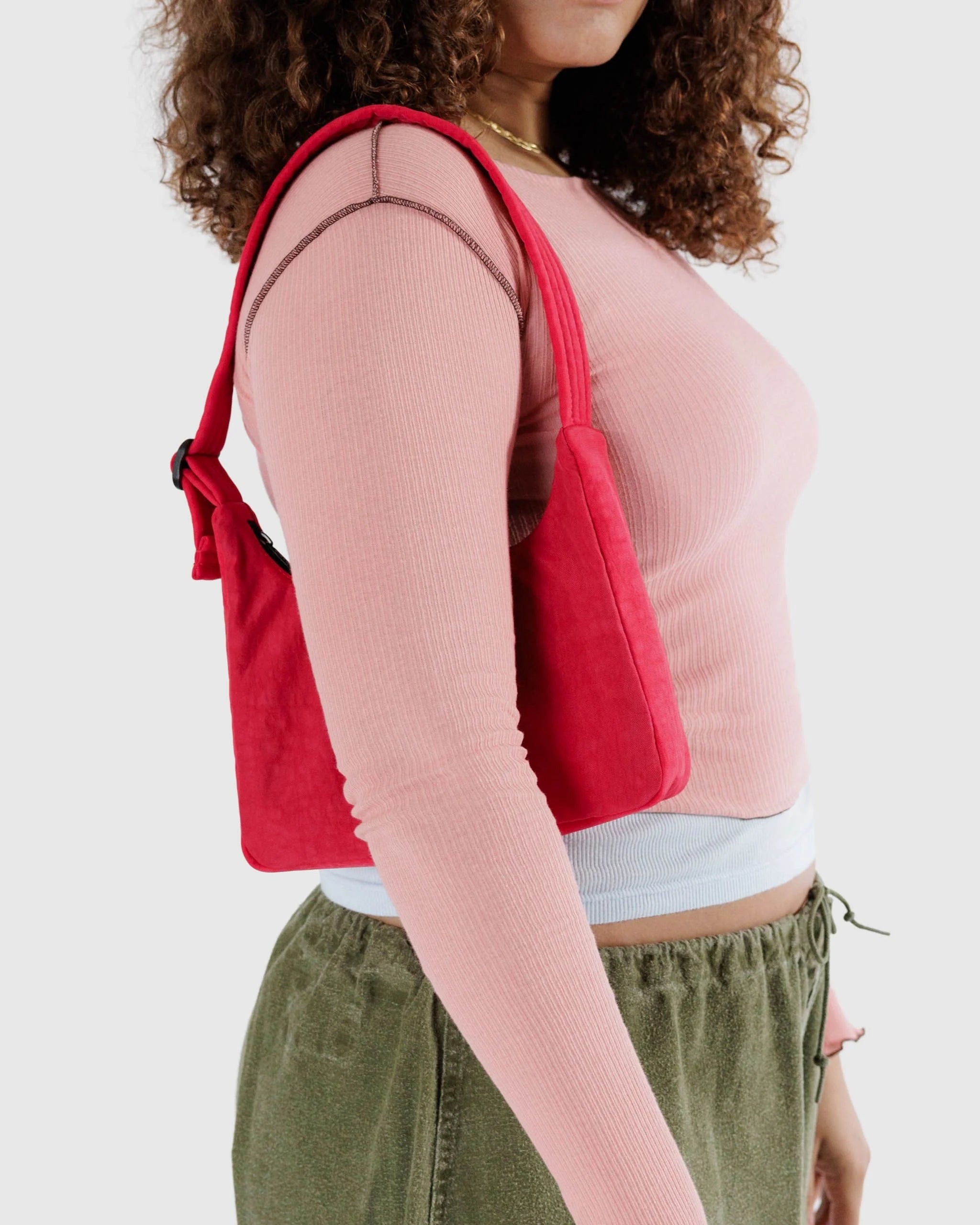Baggu Mini Nylon Shoulder Bag-Candy Apple  | Collective Request 