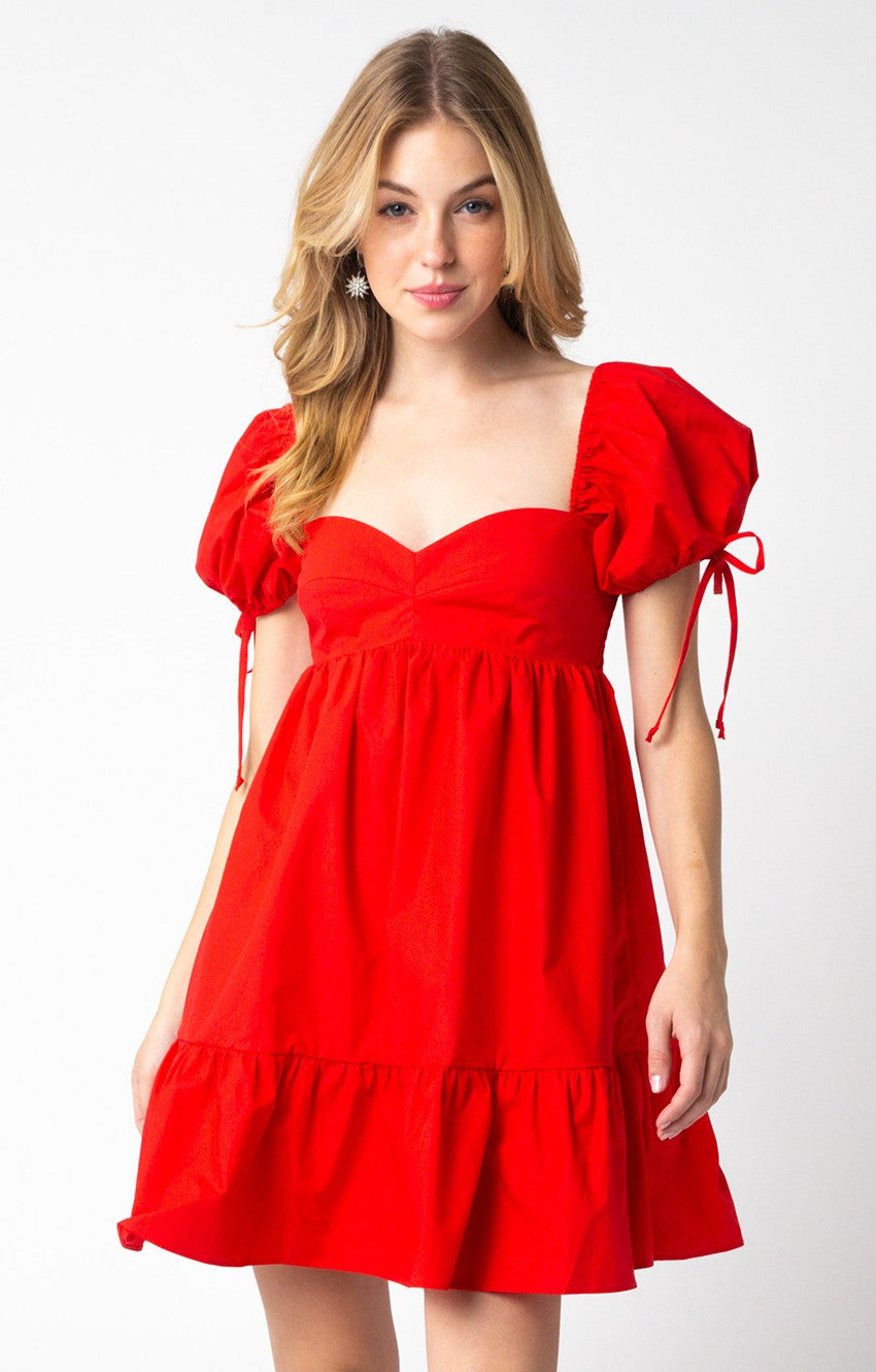 Red Baby Doll Dress