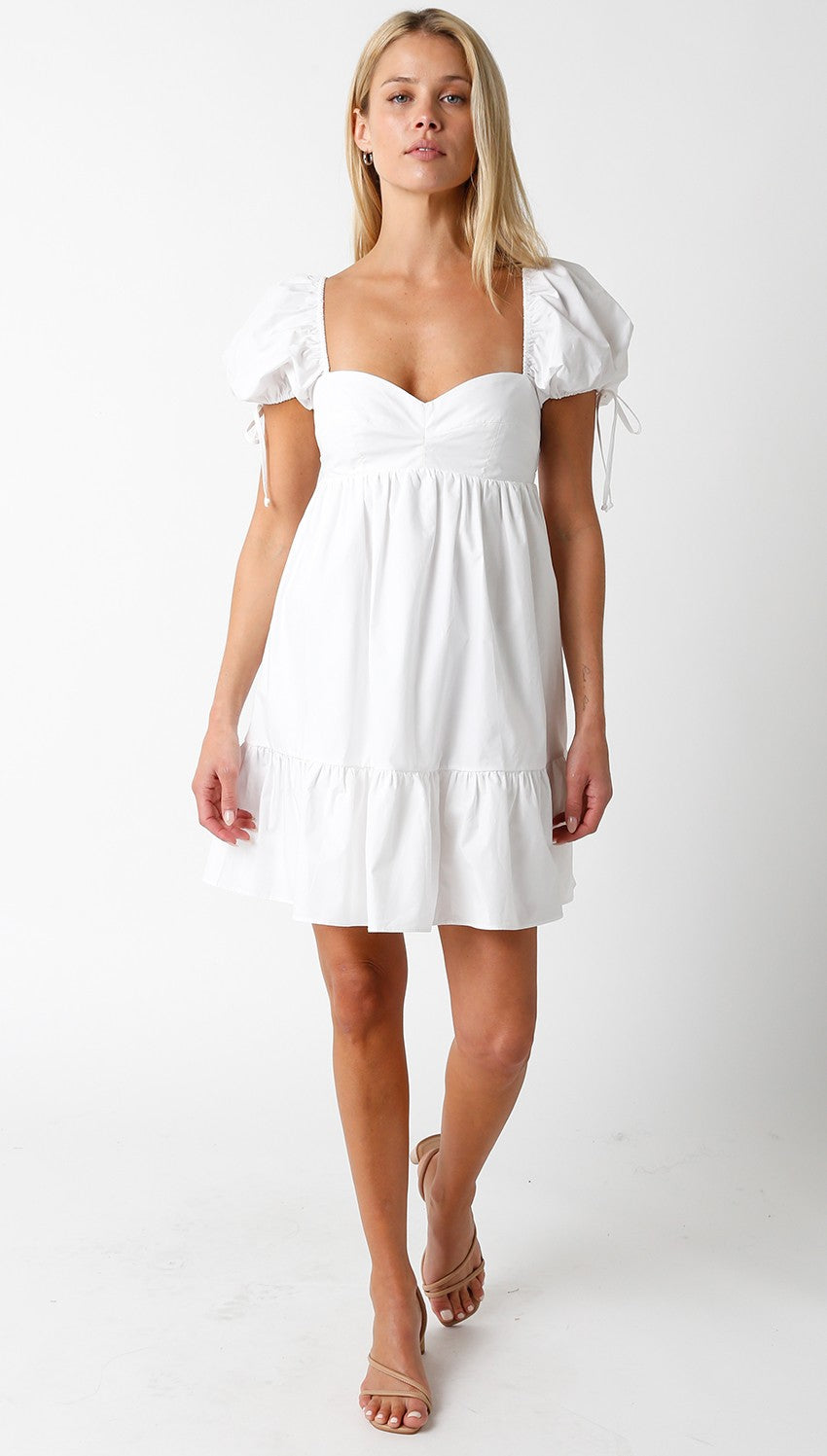 White Baby Doll Tie Dress | Collective Request 