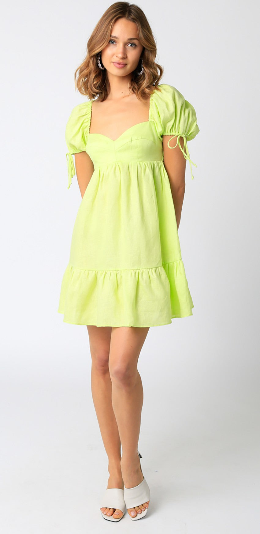Green Baby Doll Tie Dress | Collective Request 