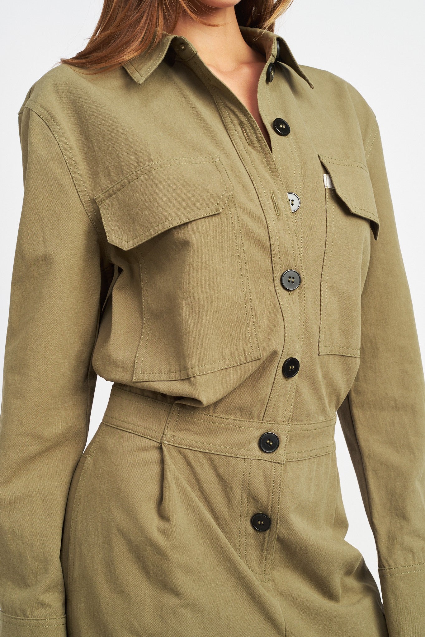 Utility Cargo Cotton Jumpsuit