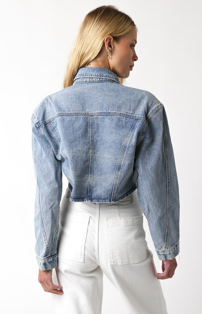 Justine Denim Crop Jacket