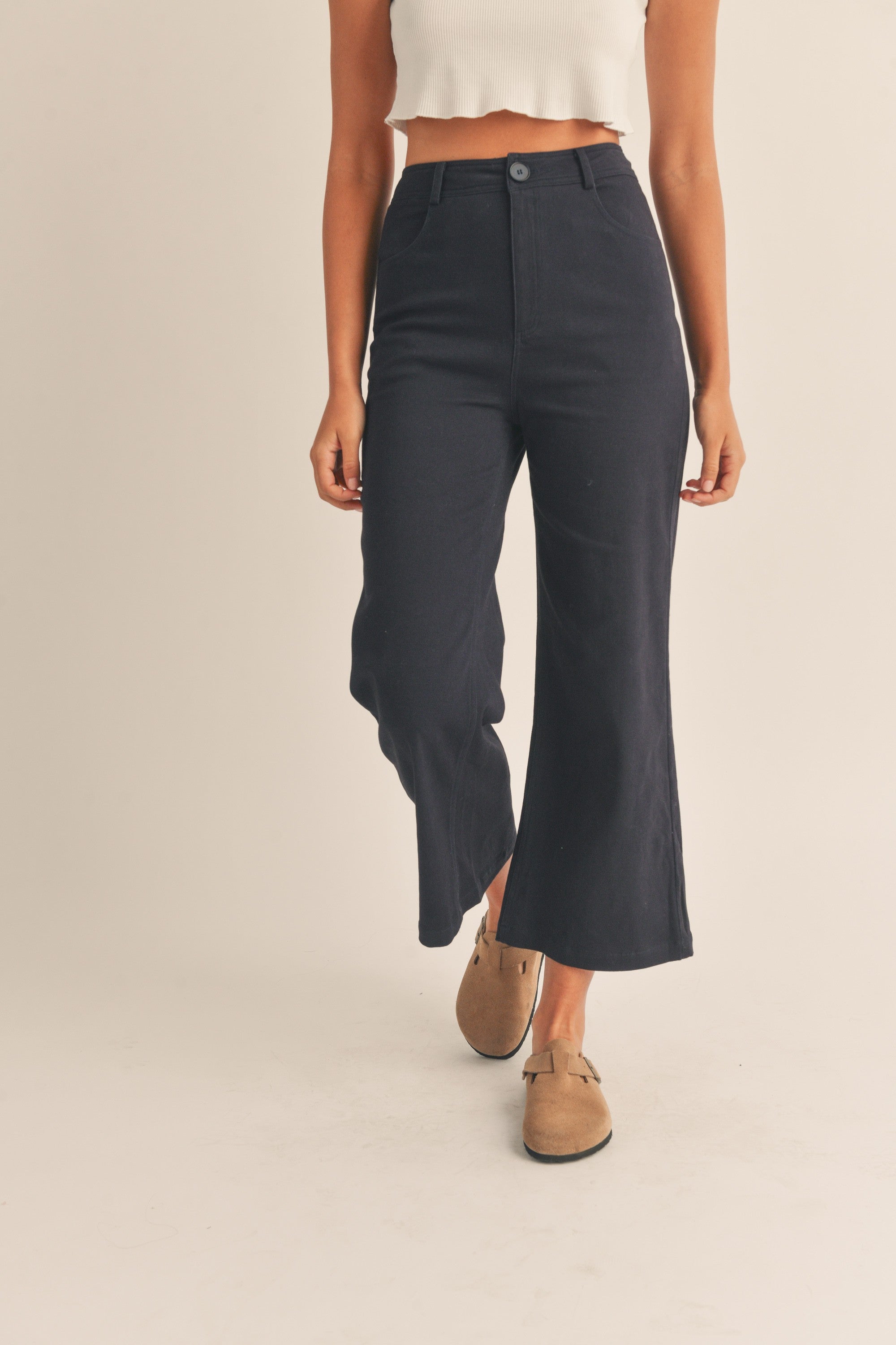 Navy High Rise Straight Jeans | Collective Request 