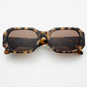 Onyx Unisex Rectangular Acetate Sunglasses