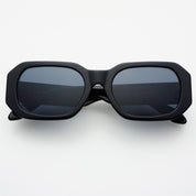 Onyx Unisex Rectangular Acetate Sunglasses