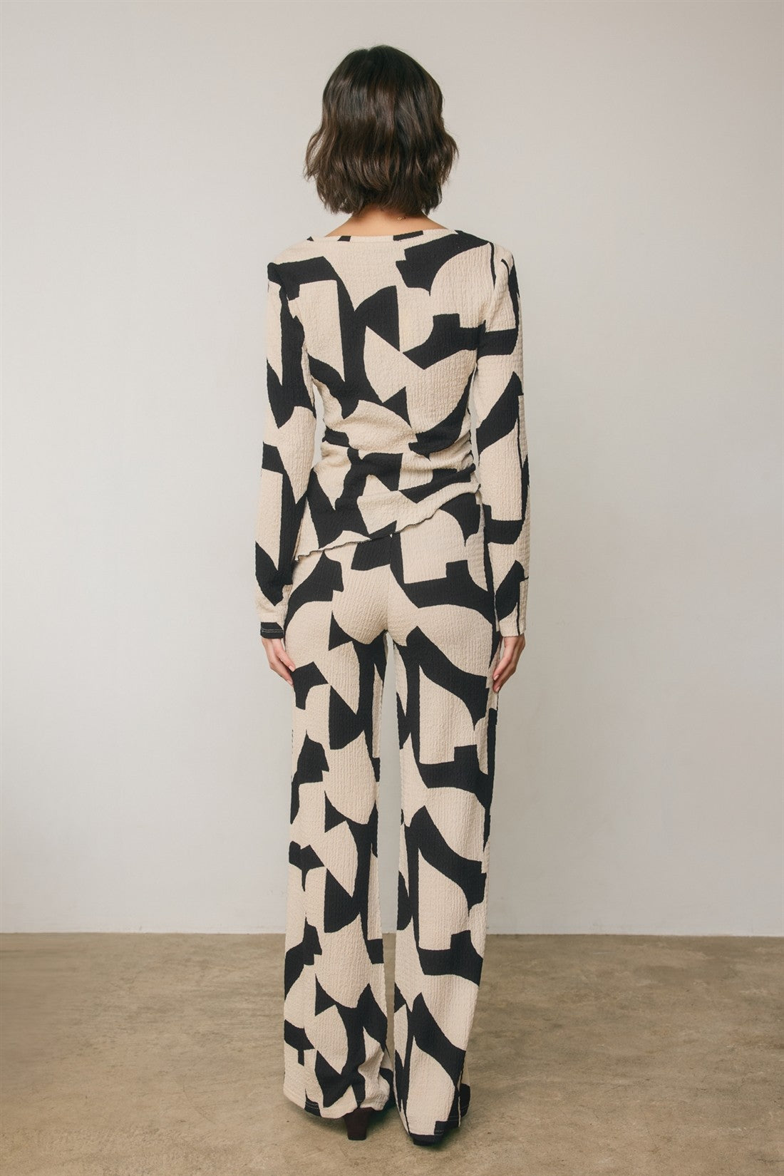 Abstract Terrace Pull On Pants