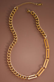 18k Gold Non-tarnish Stainless Steel Necklace
