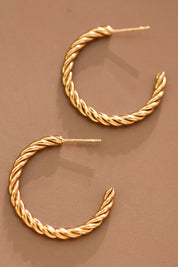 18k Waterproof Non-tarnish Stainless Steel Hoops