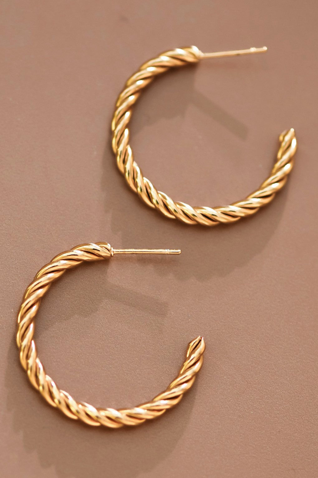 18k Waterproof Non-tarnish Stainless Steel Hoops