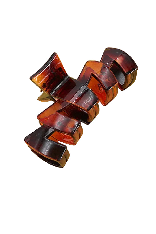 Tort Premium Zigzag Hair Claw Clips