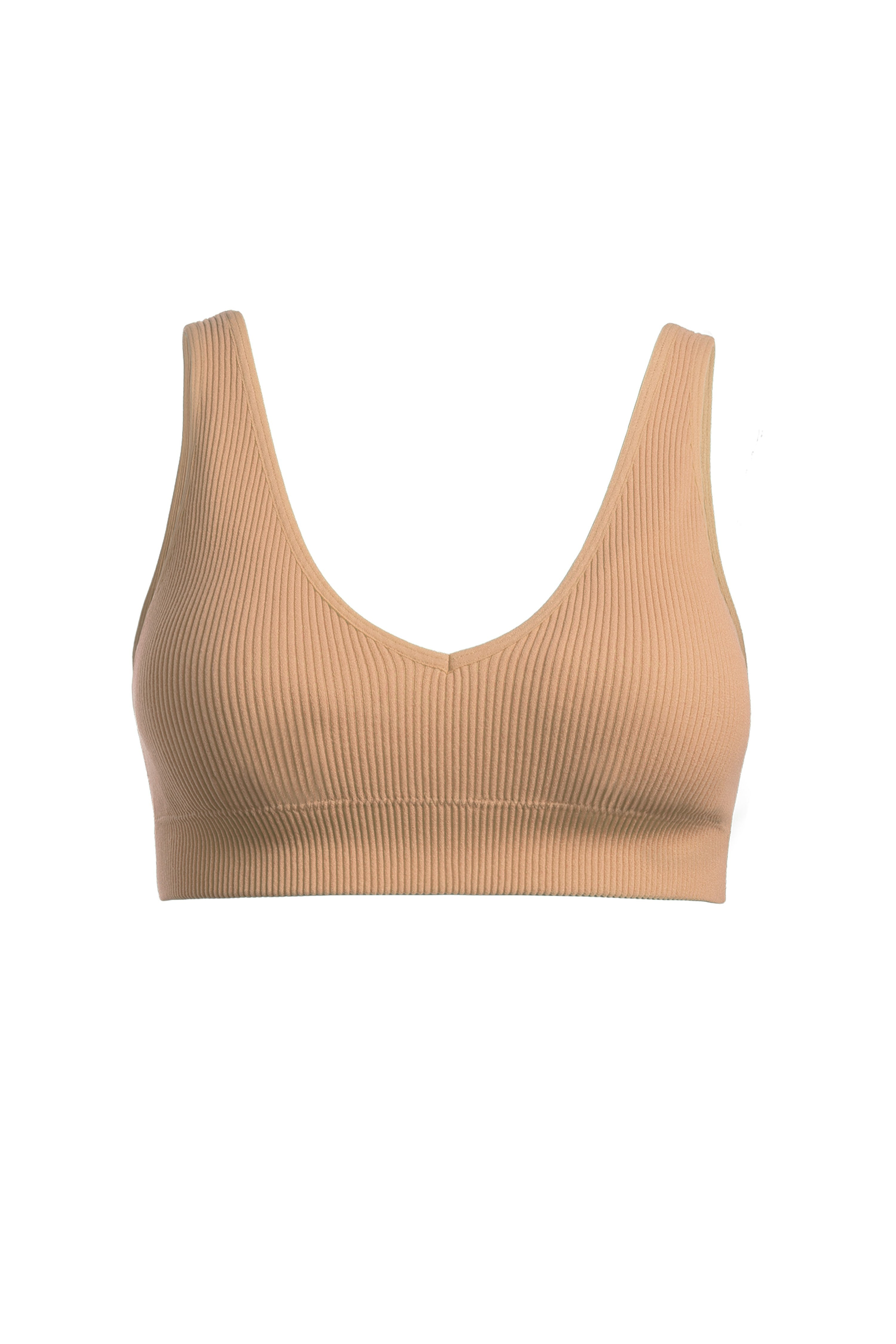 Nude Padded Rib Bralette | Collective Request 
