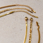 18k Non-tarnish Stainless Steel Chain Necklace Set