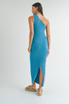 Aqua One Shoulder Cut Out Midi Dress | Collective Request 