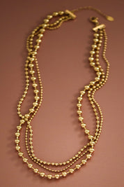 Ball Chain Multi Strand Necklace
